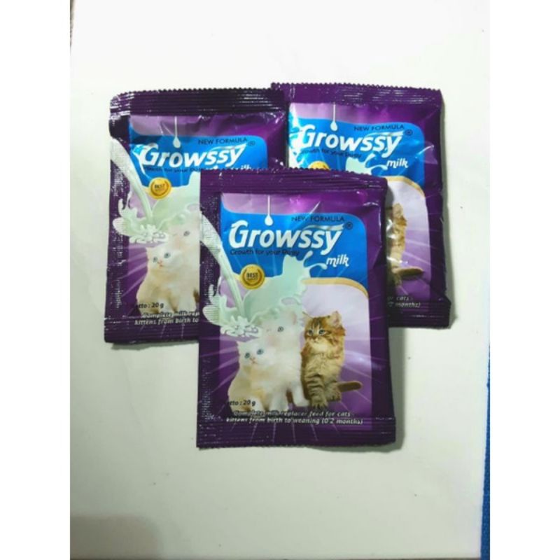 growssy susu kucing sachet 20gr