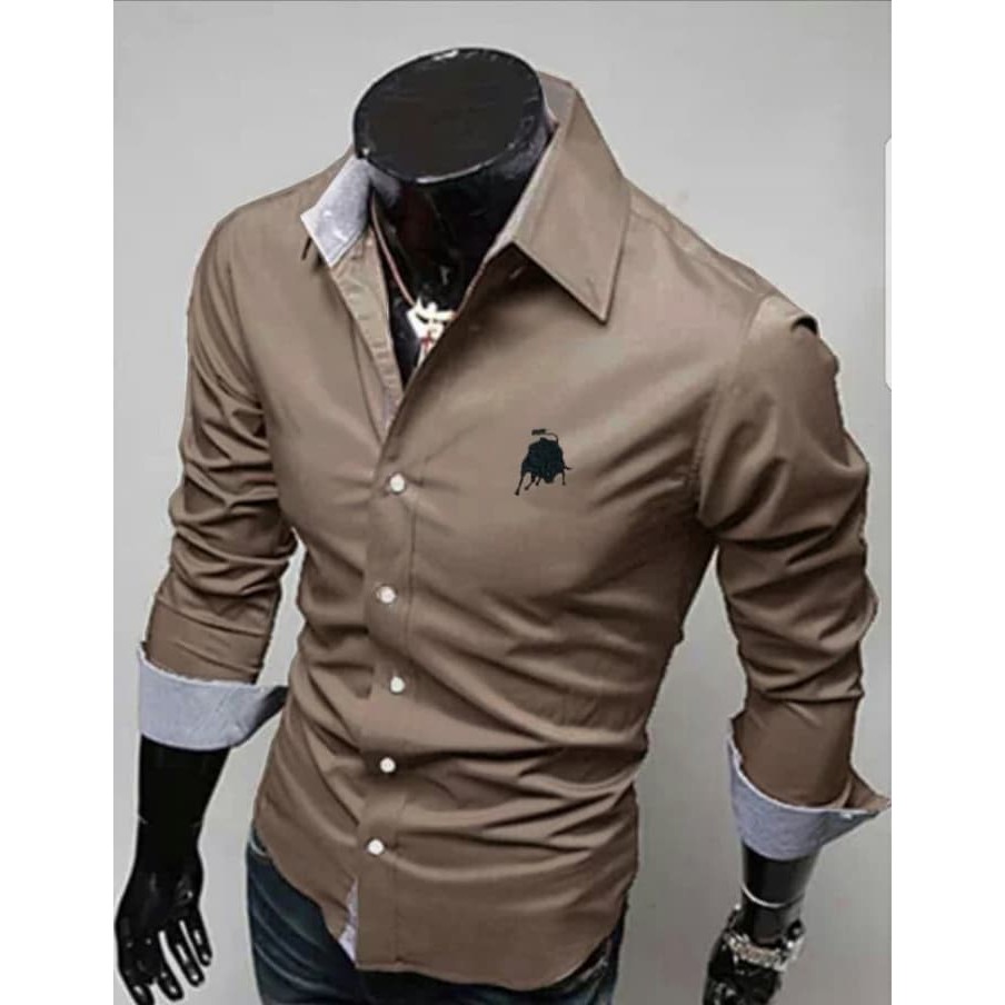 [KEMEJA LOMBORGHINI SC] Kemeja pria katun strecth varian warna