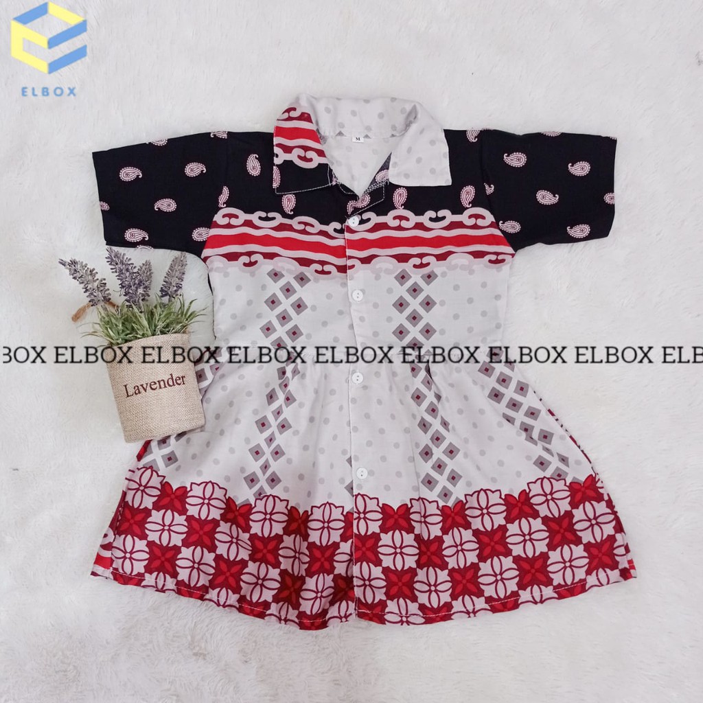 BISA COD ELBOX DRESS ANAK RAYON / DRESS ANAK CEWE / KEMEJA ANAK 2-8 TAHUN