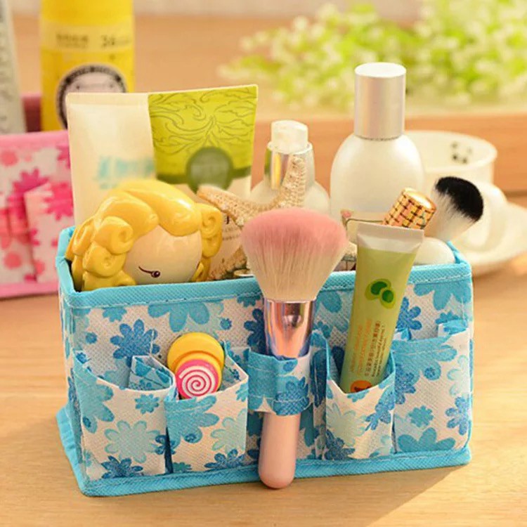 SMILE HM-029 Rak Kosmetik Bahan Kain Storage Cosmetic Organizer