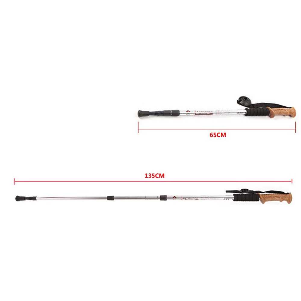 AOTU Tongkat Hiking Trekking Alpenstocks Pole Telescopic - 7075