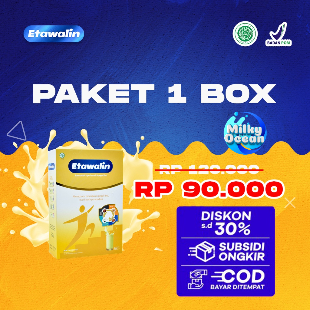 

ETAWALIN – Susu Kambing Etawa Alami Cegah Nyeri Lutut Pinggang Bahu Punggung Anti Asam Urat Rematik Ampuh Masalah Tulang & Sendi Cegah Osteoporosis Reumatik Obat Encok Alami Jamu Sakit Badan Pegal Linu Anlene Geliga Omepross Counterpain