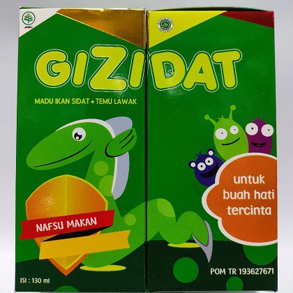 Gizidat Asli Original Madu Anak Ekstrak Ikan Sidat Plus Probiotik Penambah Nafsu Makan &amp; Imunitas