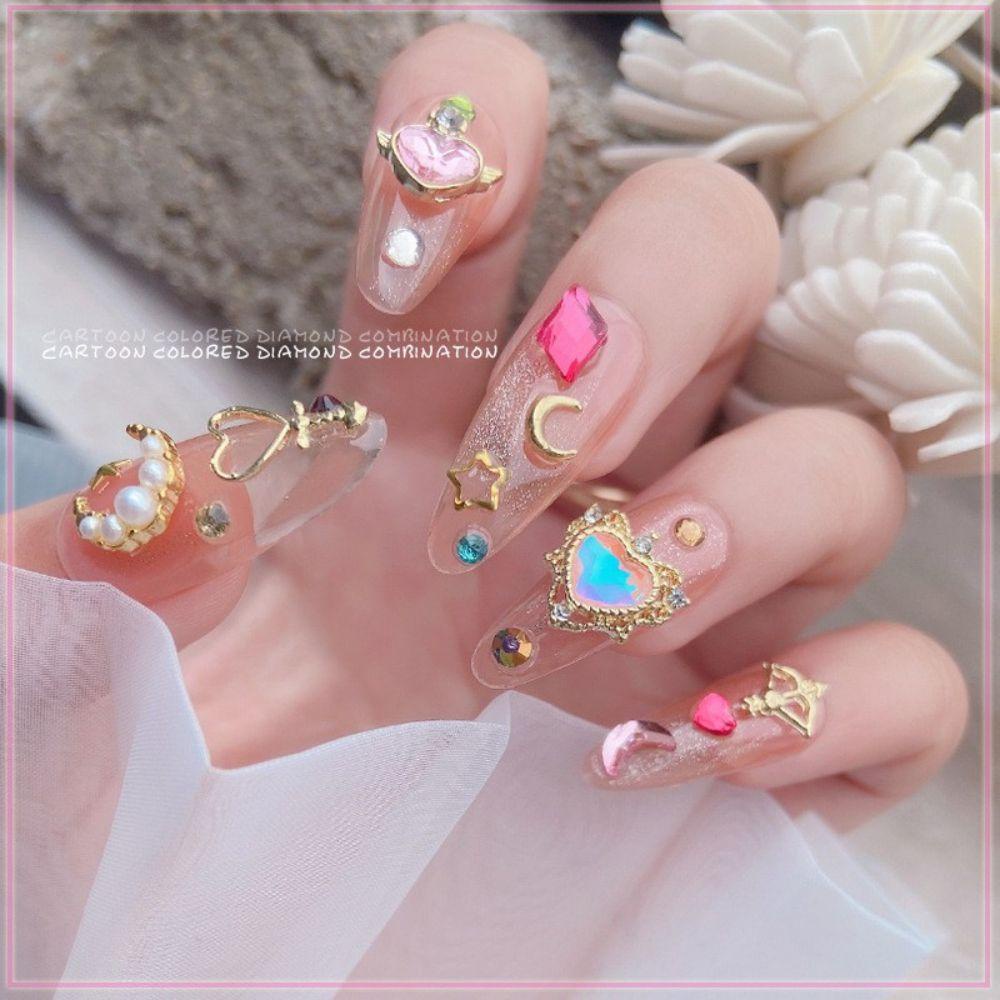 Mxbeauty Charms Kristal Metal Aksesoris Nail Art / Manicure DIY