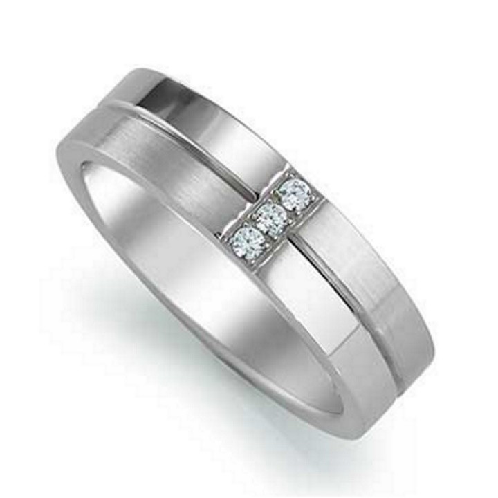 Garansi Silver Asli Bisa Pesan Model Gratis Ukir Nama Cincin Kawin Perak Pria Tunangan ID209