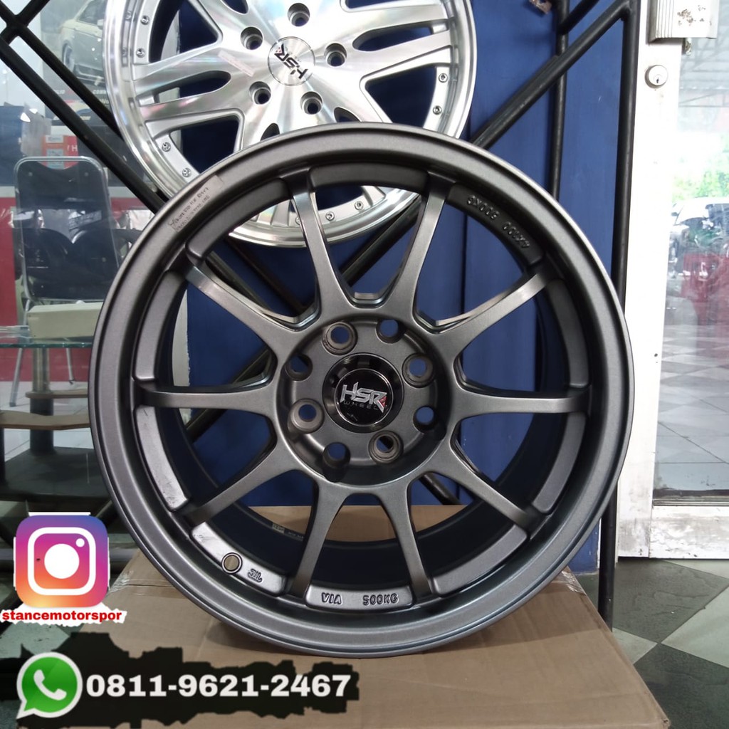 Velg mobil Murah HSR YOKOTE ring 15 lebar.6,5rata untuk Honda Brio