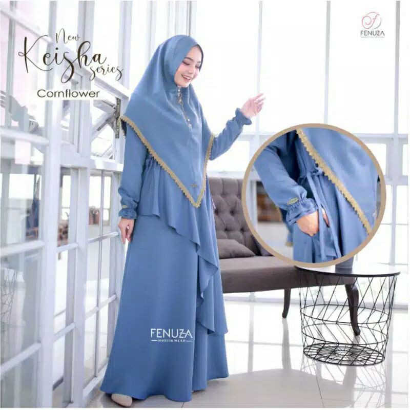 GAMIS KEISHA SERIES BY FENUZA | GAMIS MUSLIMAH | PAKAIAN WANITA MUSLIM