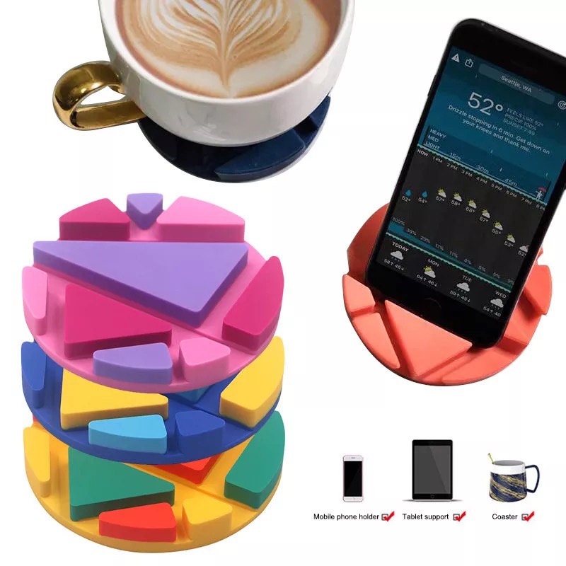 XOQ - Phone Holder Table Stand L-304 / Stand Hp Meja Anti Slip Silikon Bottom Pad / Stand Hp L-304