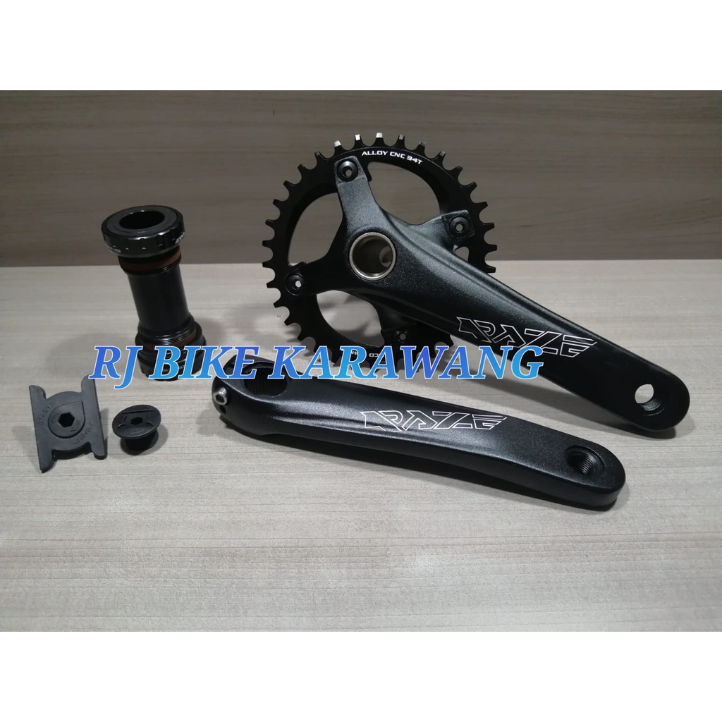 GEAR SEPEDA CRANK SET RAZE MTB 1 X 12SP HT2 34T 170MM + BB HT2 RAZE