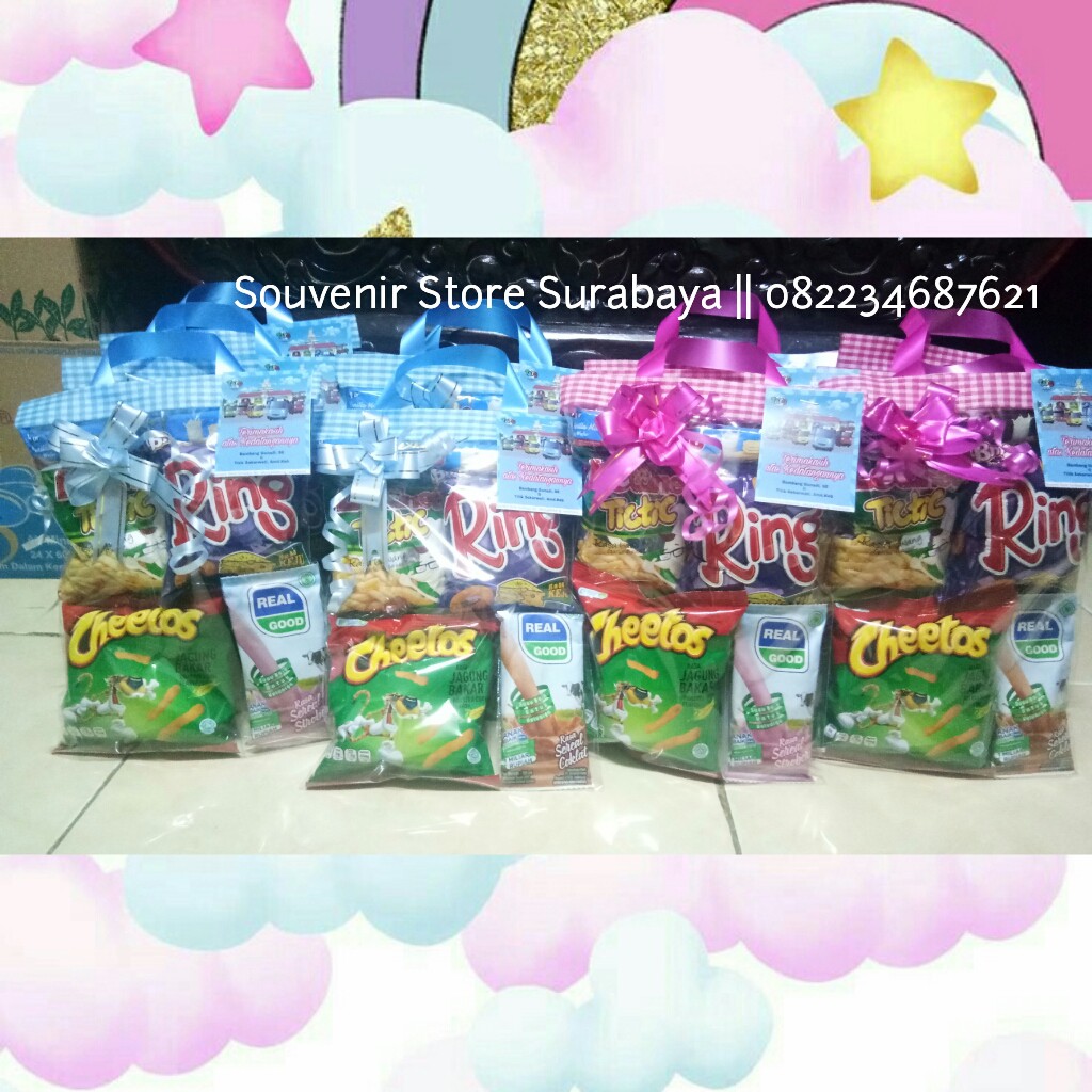 SNACK ULTAH ANAK MURAH / bingkisan ultah anak / paket ulang tahun / parcel snack murah / snack ultah