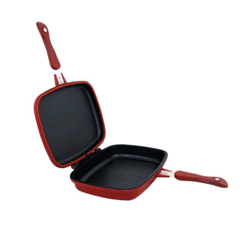 DOHBLE PAN JUMBO 32CM/DOUBLE PAN HAPPY CALL/DOUBLE PAN/ALAT PANGGANG