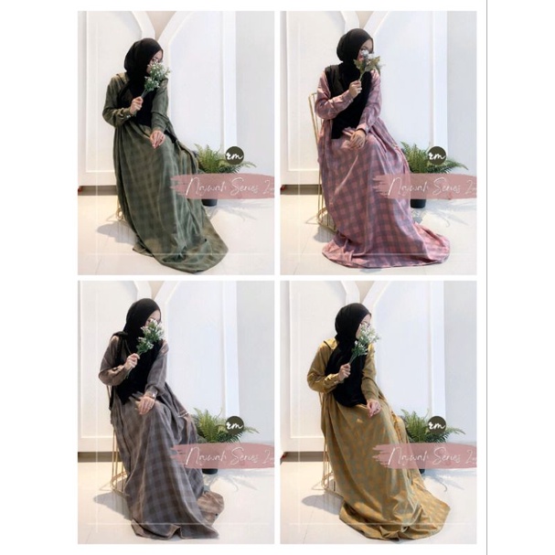 RatuMulabees (ORI) / Najwah Series 2 Dress Busui Motif Tartan