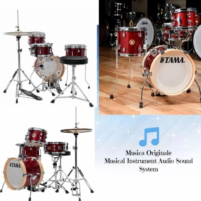 Pedal Tama Drum Club Jam Flyer Ljk44H4 Candy Apple Mist Colour Drum Kit