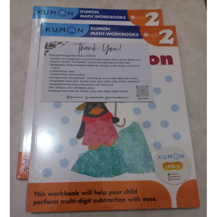 Jual Level B Buku Kumon Matematika Kelas 1 2 3 4 5 6 Soal Penjumlahan Pengurangan Murah Ori Indonesia Shopee Indonesia