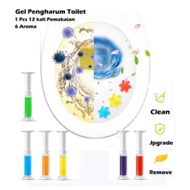 Pengharum Toilet Toilet Gel Cleaner Motif Bunga Gel Pengharum Toilet Kamar Mandi