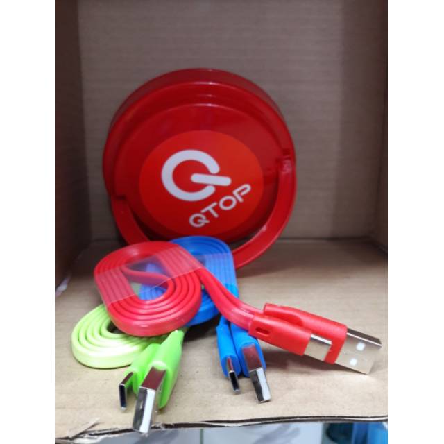 Kabel data Qtop Type C Kabel Charger Qtop Type C Kabel Casan Qtop Type C