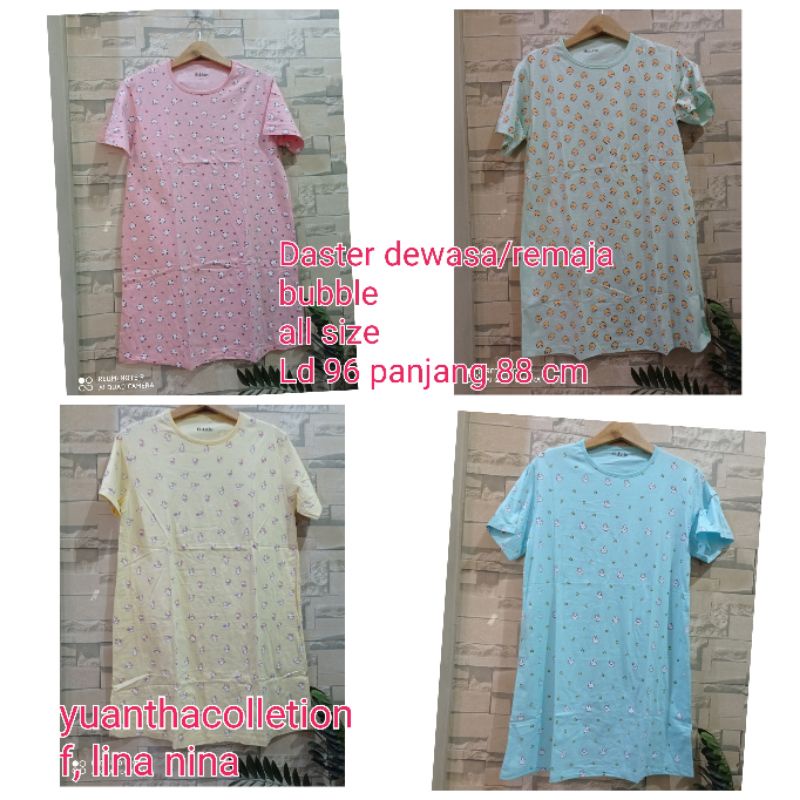 Daster pendek bubble/bajutidur dewasa remaja