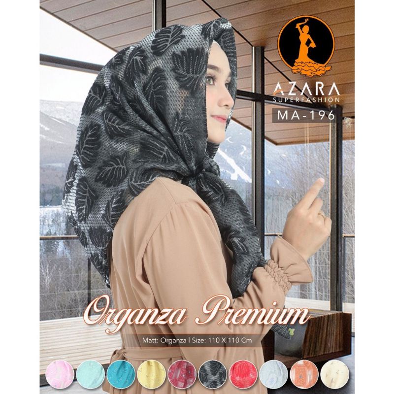 (PROMO) Segi Empat Motif Organza Premium-2
