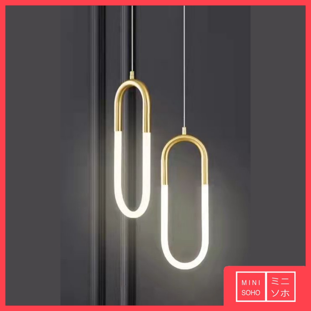 Lampu Gantung Hias Glass 40cm / 60cm Pendant Lamp Earring Loop