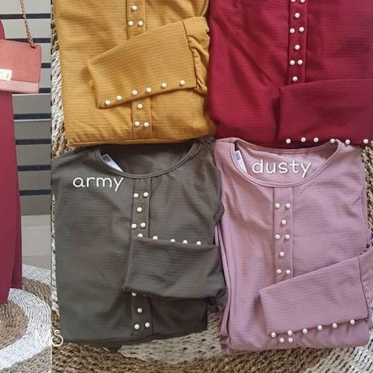✩ ADA UKURAN M L XL XXL SETELAN WANITA GISTARA/SET TUNIK MUTIARA DAN CELANA PANJANG /SET WANITA GIST