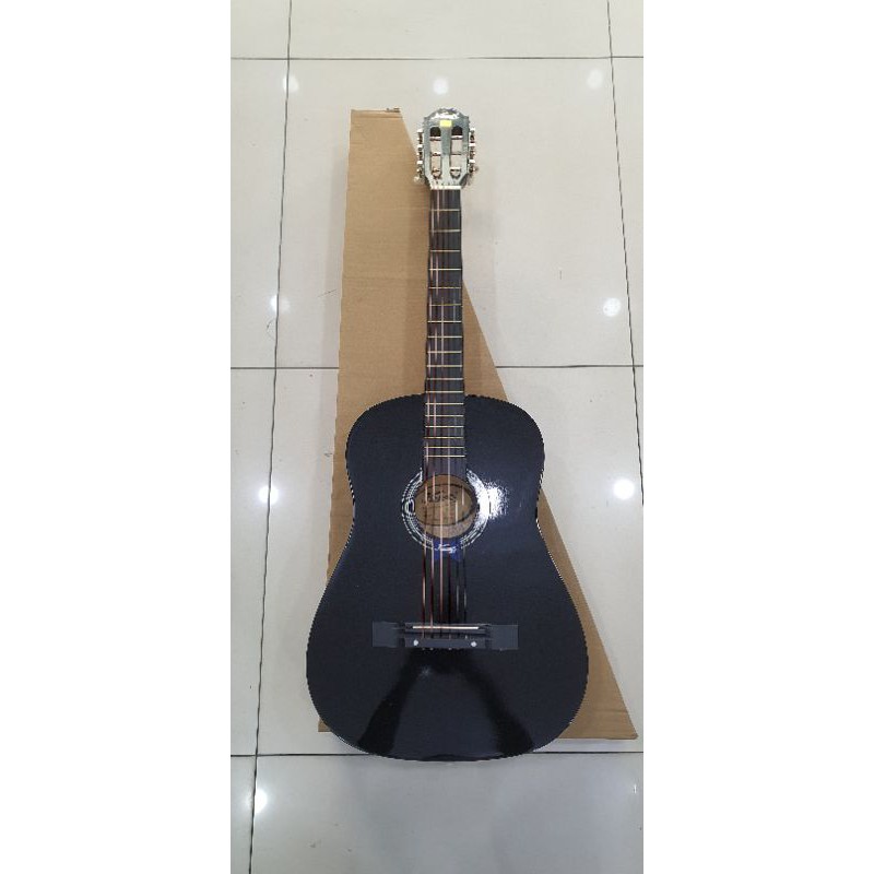 Gitar kapok warna hitam dan natural ORIGINAL Tanpa Tas BONUS BUBBLE WRAP-5