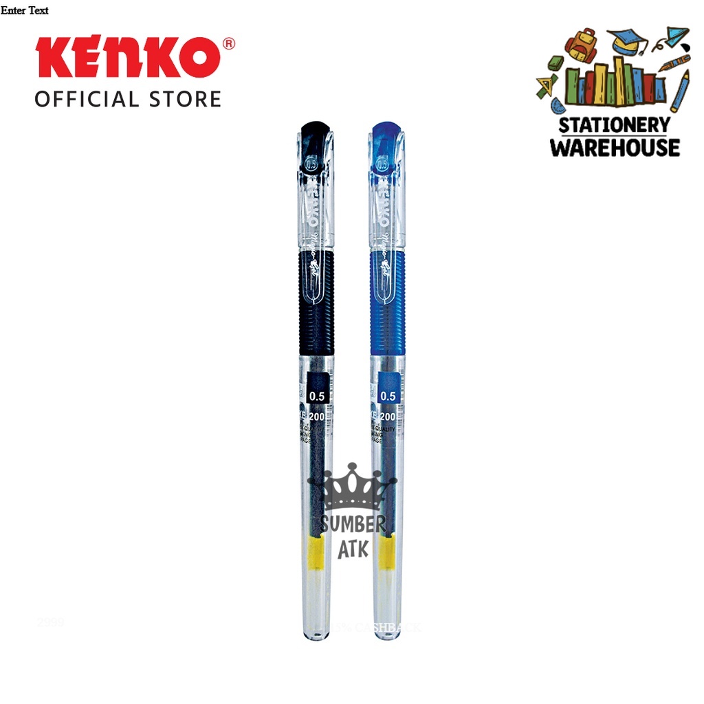 

KENKO GEL PEN KE-200 (Magic Gel) 0.5MM / PEN GEL / PEN TINTA GEL / PENA GEL