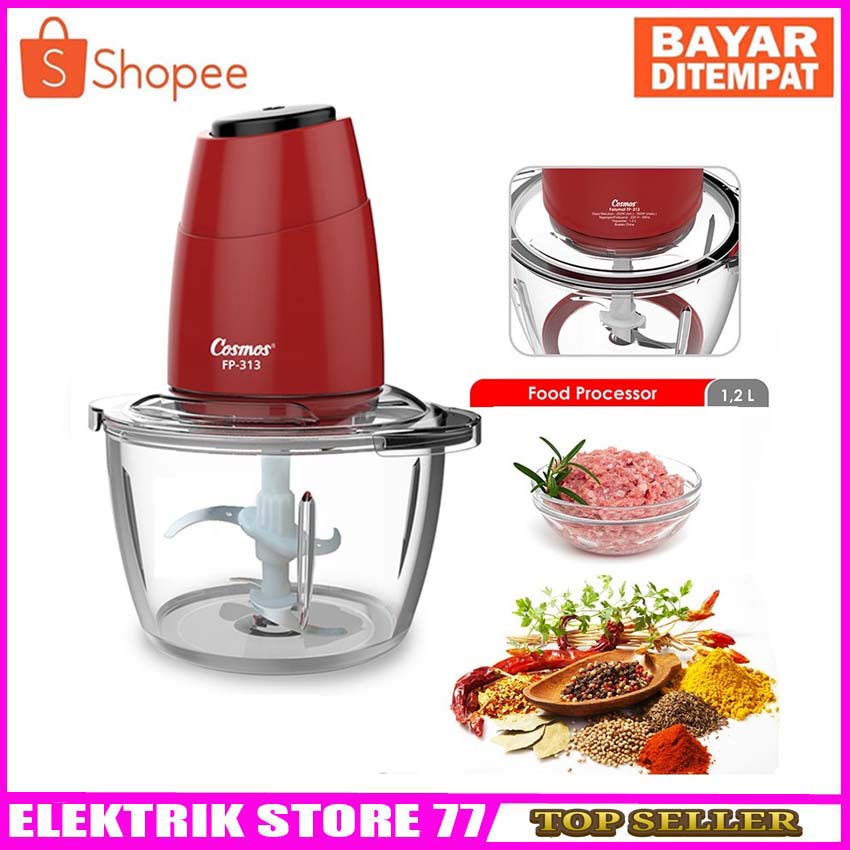 COSMOS food processor FP 313 / pelumat penggiling bumbu daging FP313