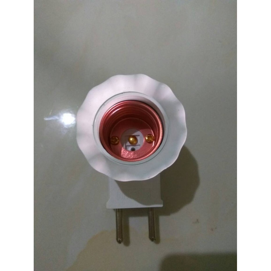 fitting colok bolamp led + saklar, fittinh lampu tidur