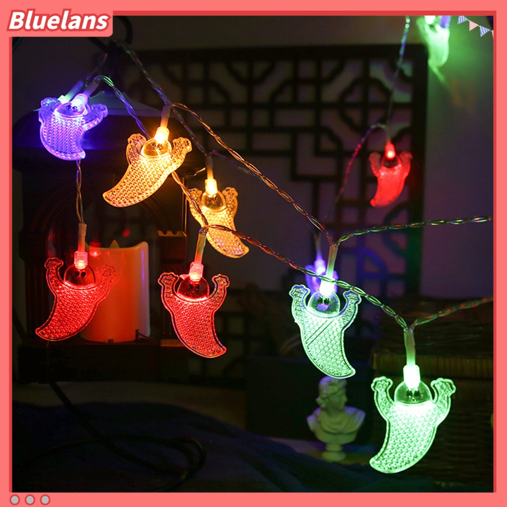 Lampu String 20 / 40 Led Bentuk Hantu Untuk Dekorasi Pesta Halloween