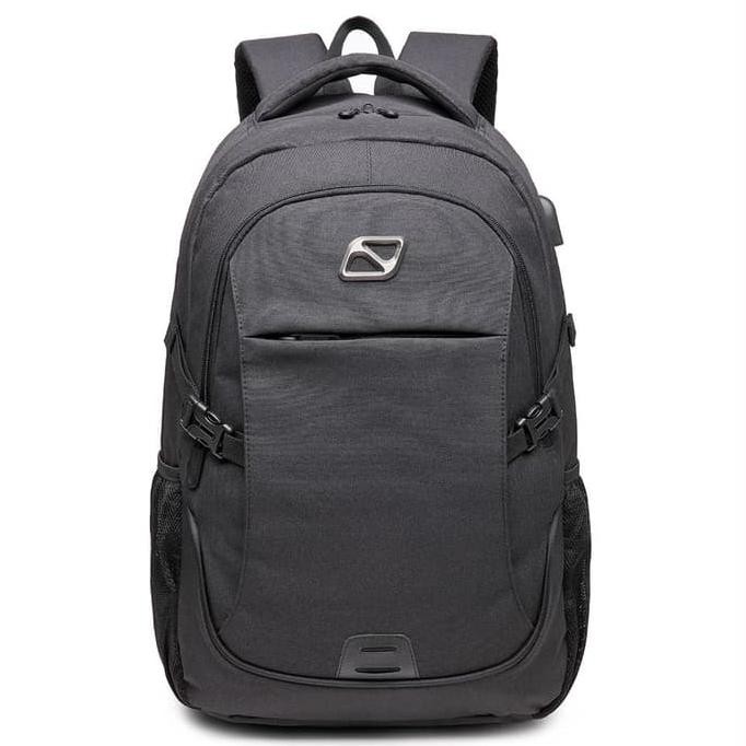 (SaleJualDijual) Tas Pria - Tas Cowok Navy Club Tas Ransel Laptop Backpack Built In Usb