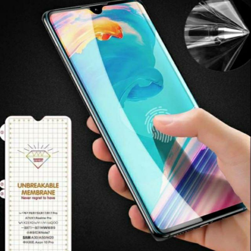 Samsung A32 4G / A52 / A72 / A33 / A53 / A73 Anti Gores Hydrogel Screen Guard Protector Clear Plastik Jelly Lentur