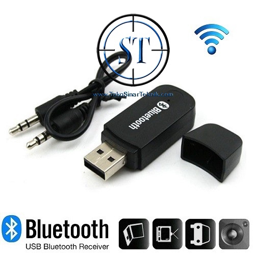 Audio Music Bluetooth USB Receiver Transmitter Mobil Speaker Audio Jack 3.5mm Penerima Audio Lagu Headset Komputer Power Ampli Tape Mobil USB