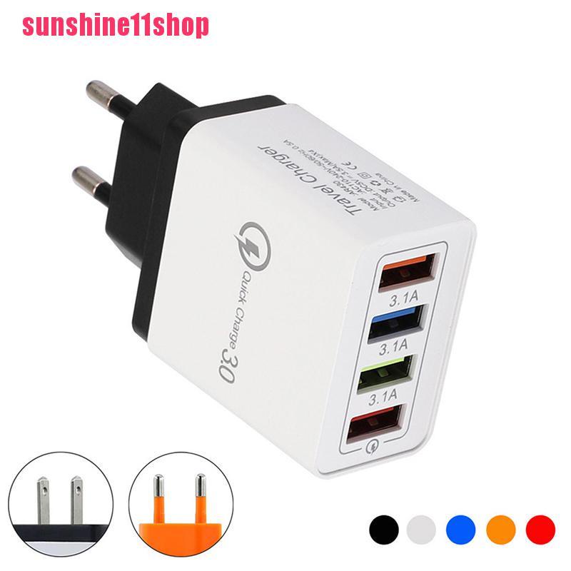 Adapter Power Charger Dinding 4 Port USB 3.0 QC