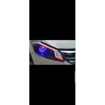 Headlamp Honda Freed Proji Projector Led.Castem Lampu Depan Honda Freed Proji.Projector Headlamp Hon