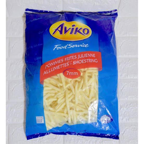 FRENCH FRIES SHOESTRING AVIKO 2,5KG KENTANG GORENG IMPOR BELANDA PREMIUM PACK