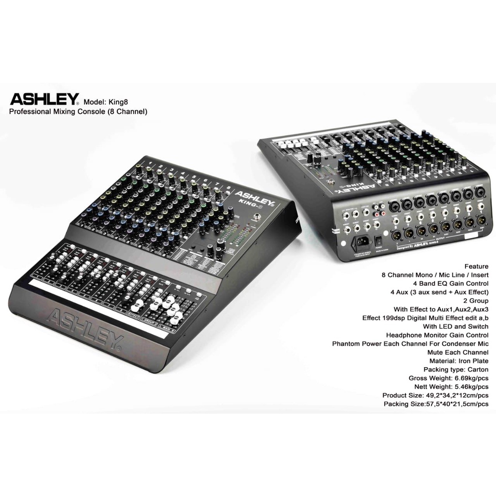 MIXER ASHLEY KING 8 CANEL