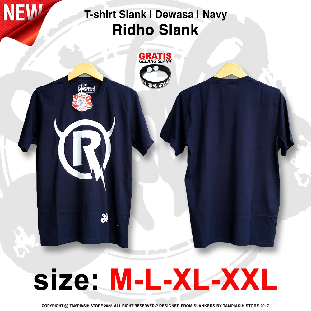 RIDHO SLANK  NAVY - LENGAN PENDEK - ORIGINAL MADE IN SLANKERS - BAJU KAOS SLANK - TAMPIASIH STORE 5