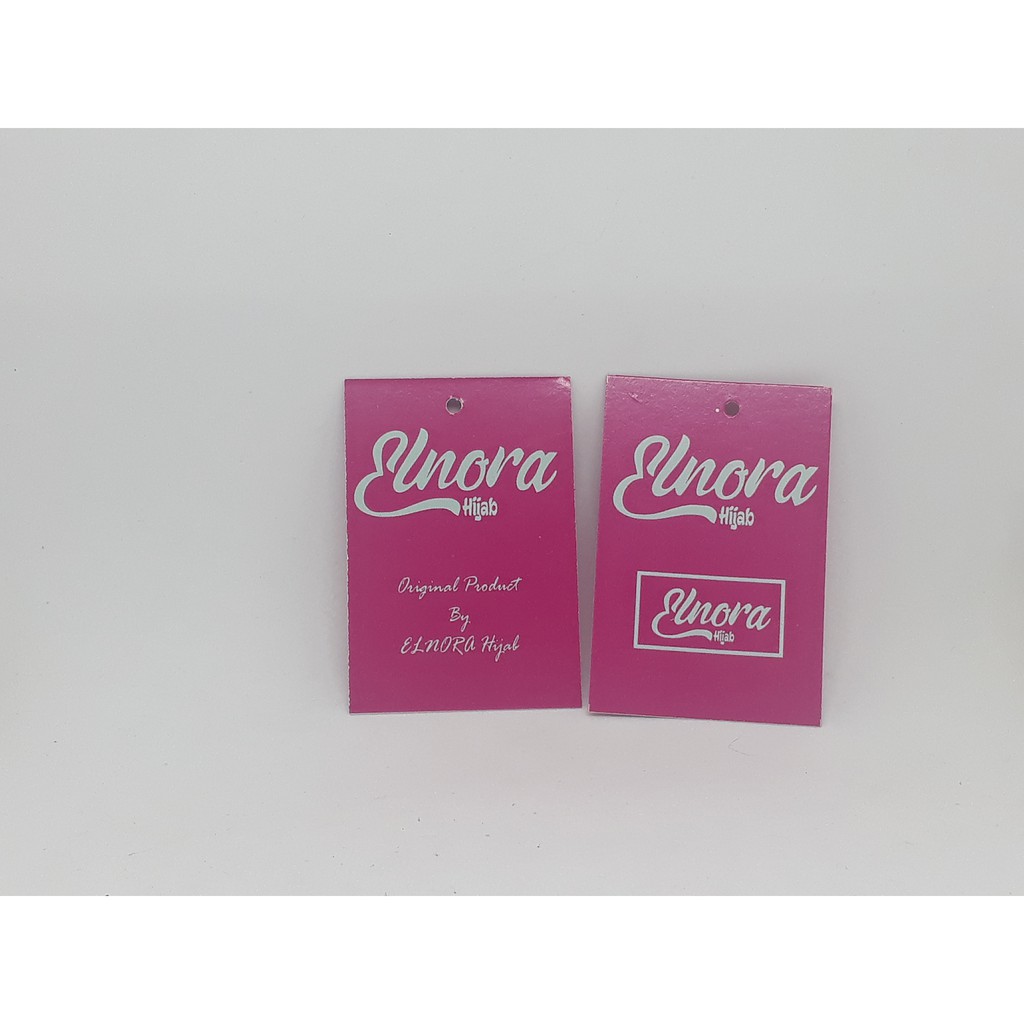 

Paket 1000pcs Hang tag bolak balik & Label merk untuk kaos, baju, jilbab, tas Free Desain 5