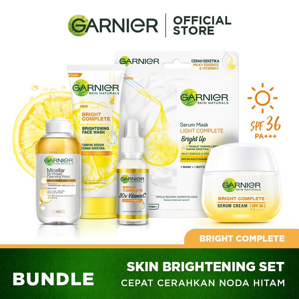 Garnier Bright Complete Full Regiment Skin Care (Perawatan Untuk Kulit Cerah Cepat) (Light complete)