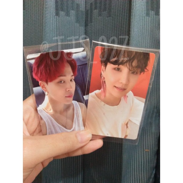 [READY STOCK] OFFICIAL PHOTOCARD BTS SUGA & POB JIMIN BUTTER CREAM VER. MC V