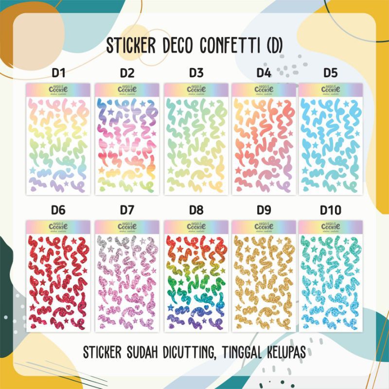 

Sticker Deco Confetti Type D Polcos