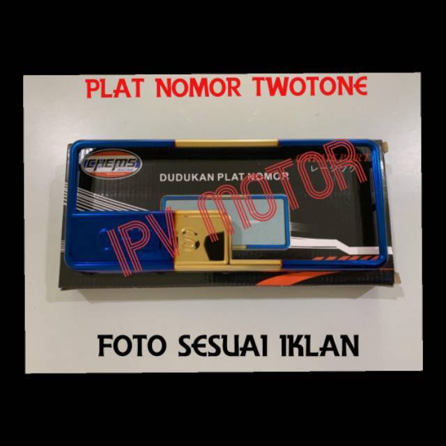 Bingkai Plat Nomor Thailand Asli Bakaran Twotone Universal Mio Beat Vario