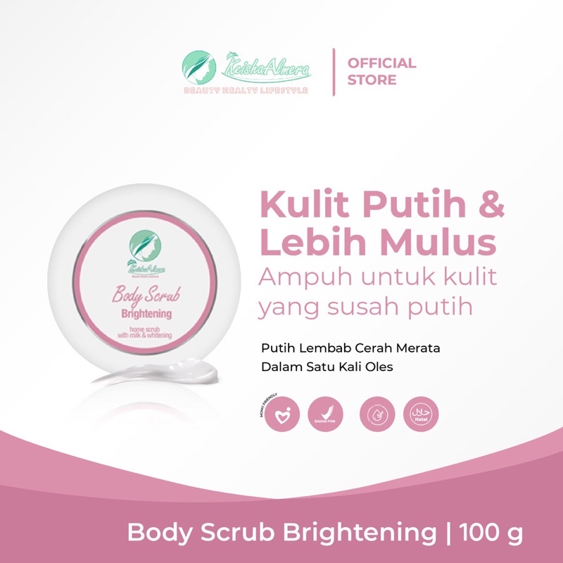 Body Scrub Brightening | Keisha Almera Skincare