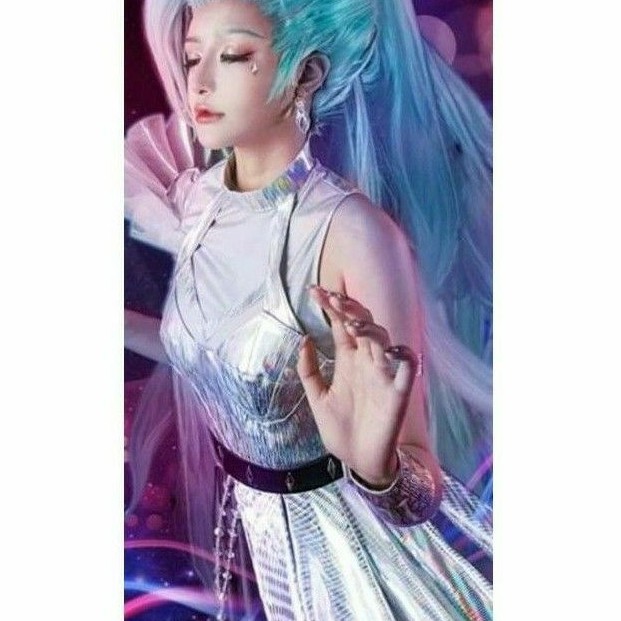 LOL KDA Kelompok Seraphine Cosplay Kostum
