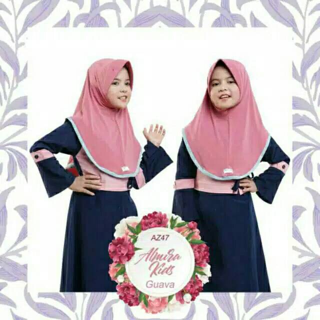 BERGO ALMIRA KIDS ORI BY AZAMKA HIJAB, HIJAB ANAK, HIJAB COUPLE