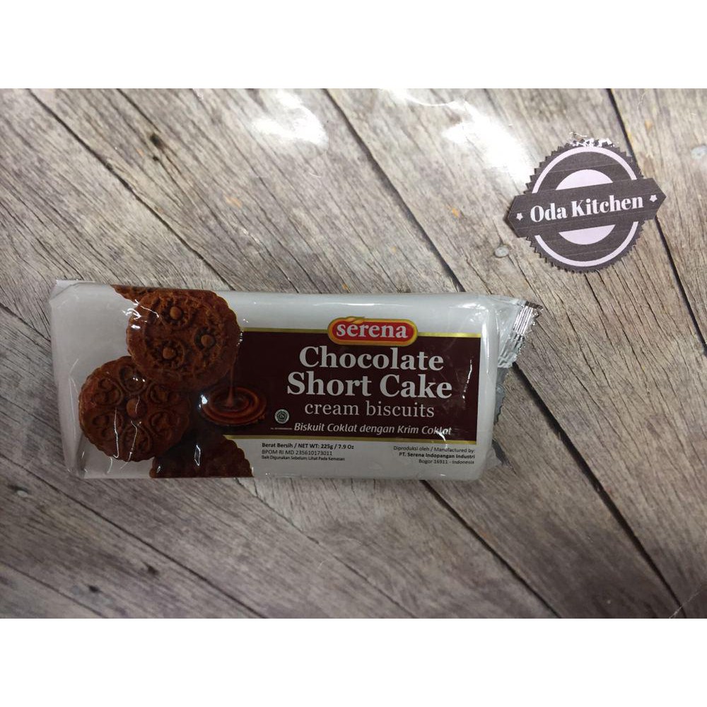 SERENA BISKUIT SHORT CAKE CREAM CHOCOLATE PACK 225gr