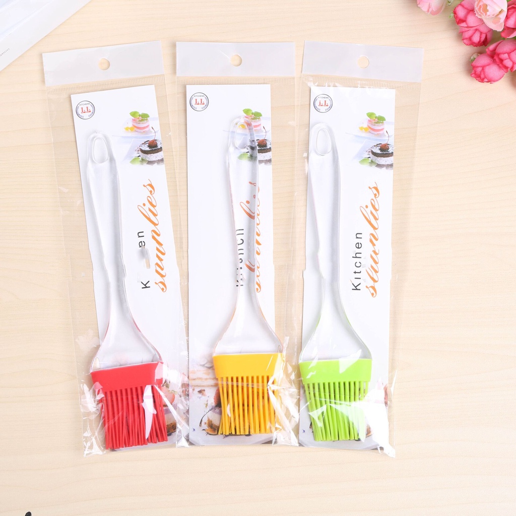 Spatula &amp; Kuas Silicone satu set / Kuas Kue Silicone &amp; Spatula Silicone / Set Kuas dan Spatula