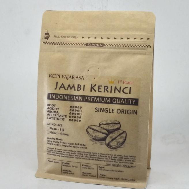 

Wzxe Kopi Fajarasa Jambi Kerinci Biji Kopi Arabica 200 Gram 07Nl