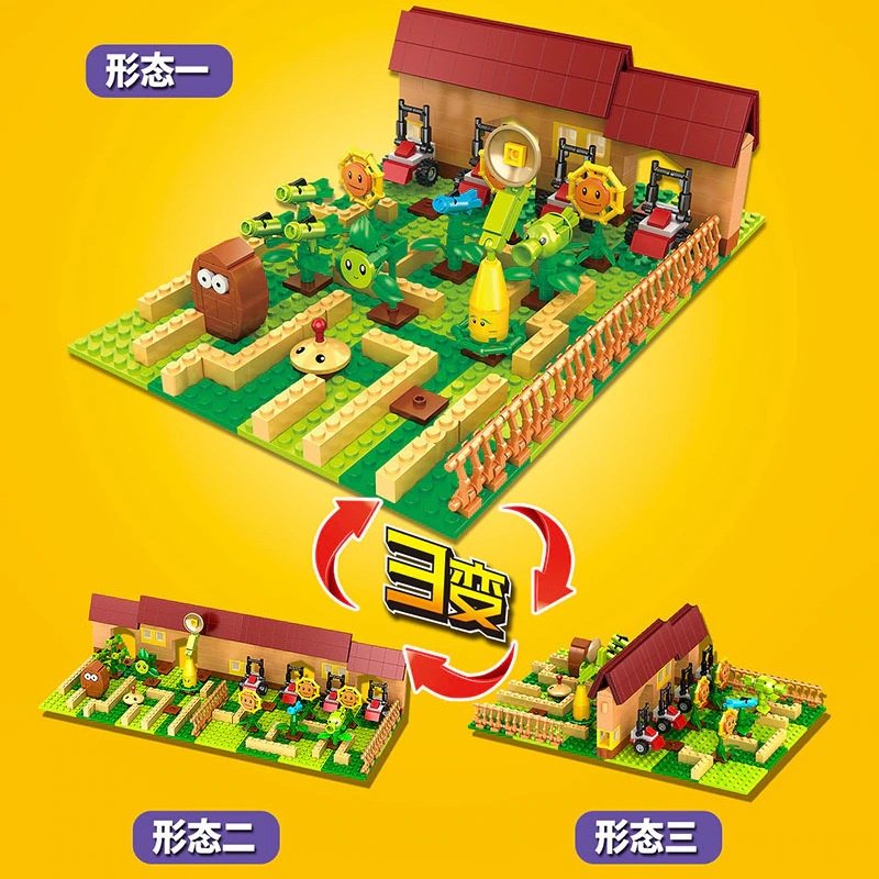 Mainan Balok Plants VS Zombies