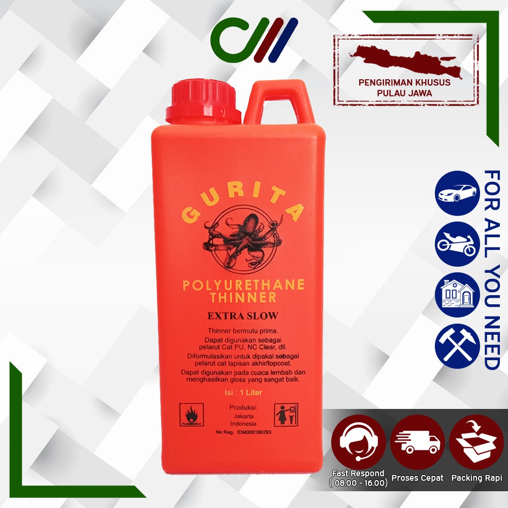 THINNER GURITA PU EXTRA SLOW 1Lt